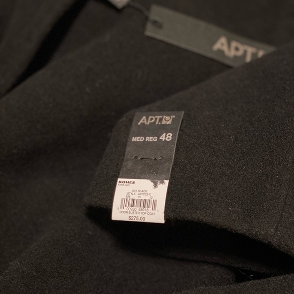 Black Wool Coat - Picture 4 of 5